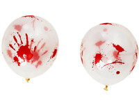 Balonky s krvavými otisky, 30cm, 8ks