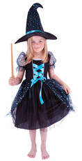Dětský kostým čarodějnice Agáta/Halloween (M)