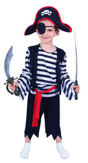 Dětský kostým pirát s čepicí a záslepkou