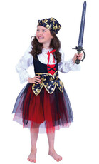 Dětský kostým pirátka s šátkem