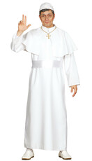 Pánský bílý kostým papež