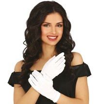 Bílé rukavice, 22 cm