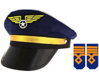 Čepice pilot s nárameníky (velikost L)