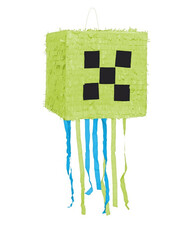 Zelený Pixel Minecraft Piňata (28x28x28 cm)