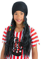 Dětský pirátský šátek s vlasy