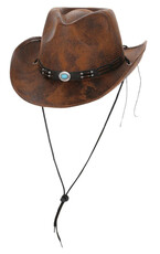 Hnědý kovbojský klobouk, western