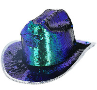 Kovbojský klobouk Deluxe, modrozelený
