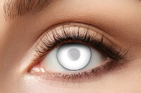 Certifikované tříměsíční barevné kontaktní čočky nedioptrické slepecké bílé, průhledné 84092041.M92
