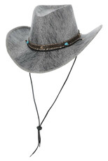 Šedý kovbojský klobouk