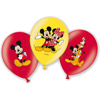 Balónky Micky Mouse 6 ks, 27,5 cm