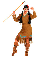 Dámský kostým indiánka s dlouhou sukní