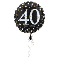 Fóliový balónek ke 40. narozeninám, 45 cm