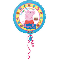 Fóliový balónek prasátko Peppa k narozeninám, 43 cm