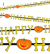 Girlanda Happy Halloween, 2 m