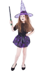 Dětská sukně pavučina s kloboukem čarodějnice/Halloween (3-10 let)