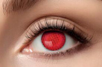 Certifikované týdenní barevné kontaktní čočky nedioptrické, červená obrazovka 84095241.W52