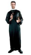 Pánský černý kostým kněze (univerzální velikost)