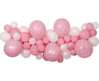 Balónková girlanda růžová (3m, 65 balónků)