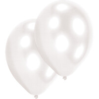 Perlově bílý latexový balónek (průměr 27cm)