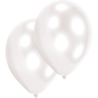 Sada 10ks bílých balónků (průměr 27cm)