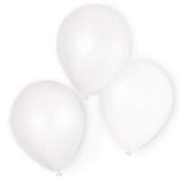 Sada 10ks bílých latexových balónků (průměr 20cm)
