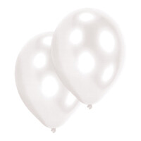 Sada 10ks perlově bílých balónků (průměr 27cm)