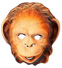 Plastová maska Opice