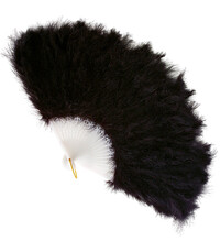 Vějíř s peřím (různé barvy)