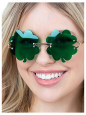 Brýle čtyřlístek, zelené (Den svatého Patrika)