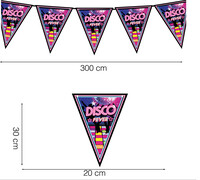 Girlanda v tématu disco 80. let (300 cm)