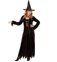 Dámský kostým čarodějnice, (černý)