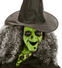 Maska stará čarodějnice, zelená