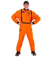 Astronaut, pánský kostým oranžový