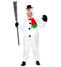 Chlapecký kostým sněhuláka