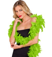 Dámské limetkové boa 180 cm,80 g