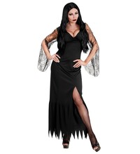 Dámský kostým čarodějnice (Morticia Addams)