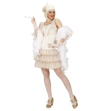 Dámský kostým flapper béžový