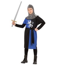 Středověký válečník, chlapecký kostým modrý