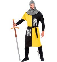 Středověký válečník, pánský kostým žlutý