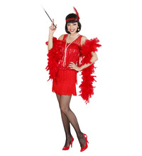Dámský kostým Flapper 20. léta, červený