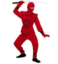 Dětský kostým ninja,červený