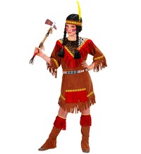 Dívčí kostým Indiánka, hnědý
