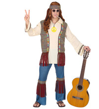 Panský hippie kostým s náhrdelníkem