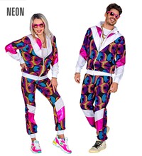 Unisex disco šusťákovka z 80. a 90. let, neonová
