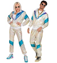 Unisex holografická disco šusťákovka z 80. a 90. let