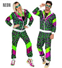 Unisex neonová disco šusťákovka z 80. a 90. let