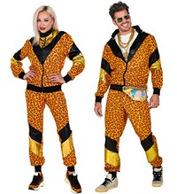 Unisex šusťákovka z 80. a 90. let s leopardím vzorem