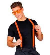 Oranžové neónové kšandy (šle)