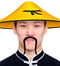 Samonalepovací knír, číňan