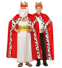 Dětský královský plášť s korunou